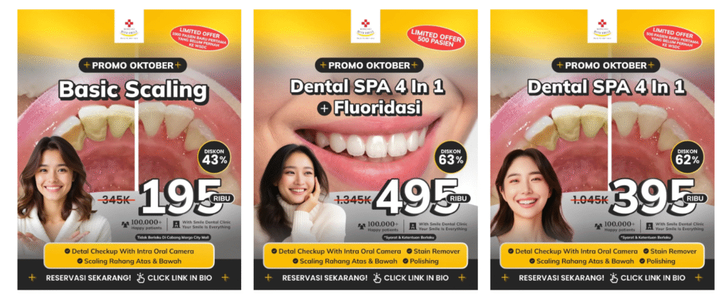 layanan dan promo klinik gigi bogor